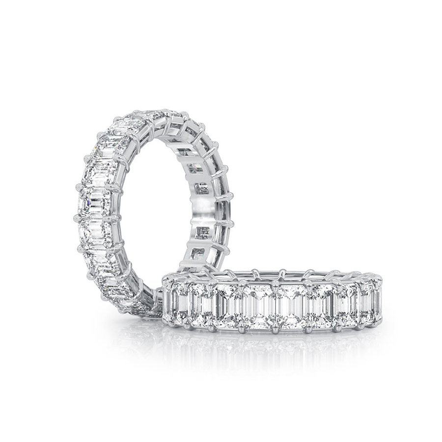 Nhẫn Cưới Emerald Eternity Band - WRBJ009