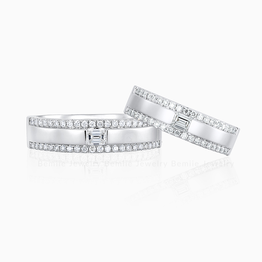 Nhẫn Cưới Emerald Love Band - WRBJ003