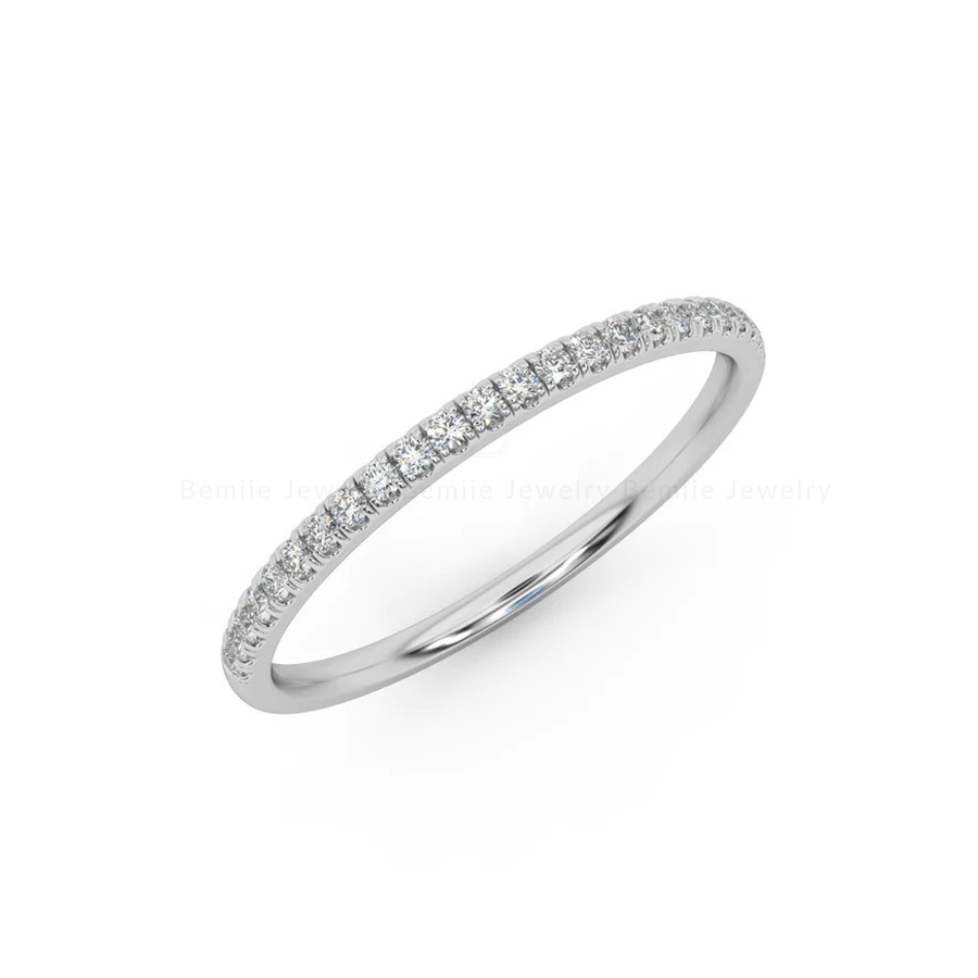 Nhẫn cầu hôn micro-paved round Eternity - ERBJ048